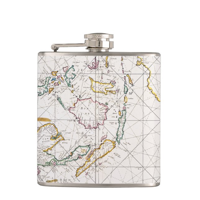 FLASQUES CARTE : LES INDES EST, 1670 (Devant)