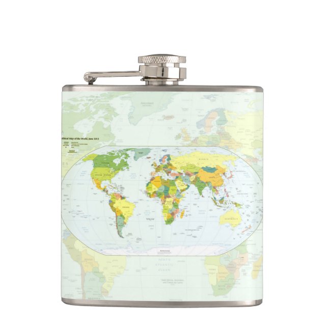 Flasques Carte mondiale Globe Pays Atlas (Devant)