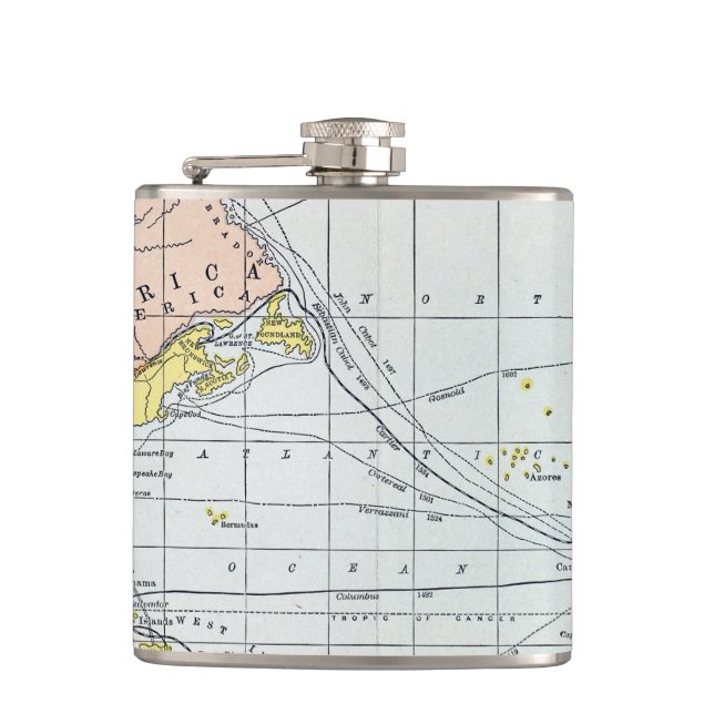 FLASQUES CARTE : VOYAGES ATLANTIQUES (Devant)