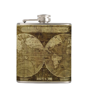 Flasques Cartes classiques de l'ancien monde sur le Globe