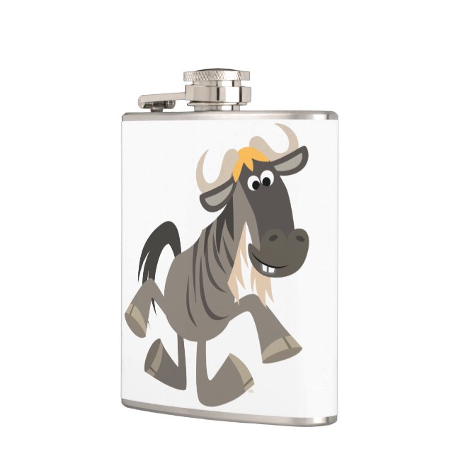 Flasques Cartographie Tap Dancing Wildebeest Hip Flask (Gauche)