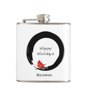 Flasques Cercle zen avec Cardinal de Noël