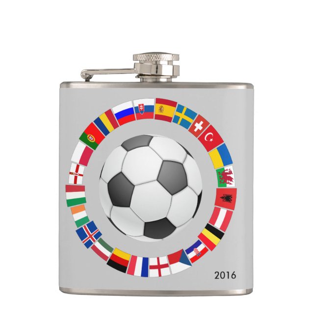 Flasques Championnat d'Europe de football 2016 (Devant)
