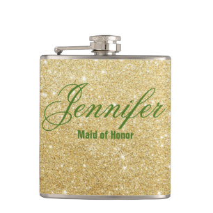 Flasques Charming Calla Lily Mariage Maid of Honor Flask