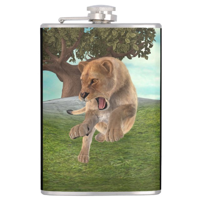 Flasques Chasseuse Lionne (Devant)