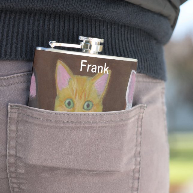 Flasques Chatons Joueurs (En situation)