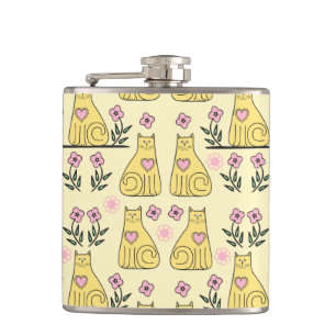 Flasques Chats jaunes