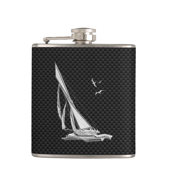 Flasques Chrome bateau à voile sur fibre de carbone Impress (Devant)
