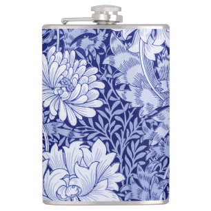 Flasques Chrysanthemum Blue, William Morris