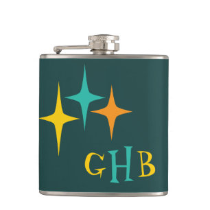 Flasques Cinquante nifty - triple starburst hip flask