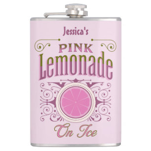 Flasques Citronade rose Vintage Sur Glace