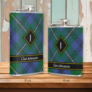 Flasques Clan Johnston Tartan Flask