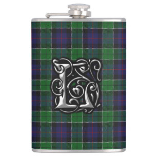Flasques Clan Leslie Tartan Old Scotland Flask