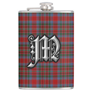 Flasques Clan MacBean MacBain Tartan Old Scotland Flask