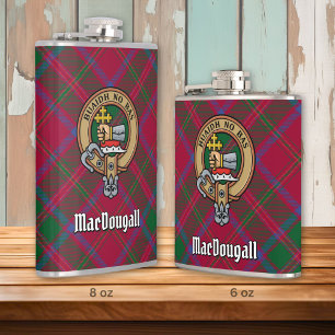 Flasques Clan MacDougall Crest sur Tartan