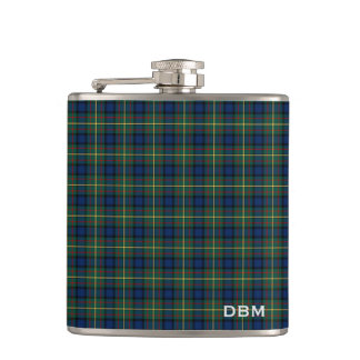Flasques Clan MacLaren Tartan Monogram