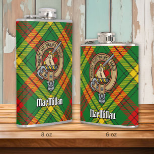 Flasques Clan MacMillan Crest sur Tartan