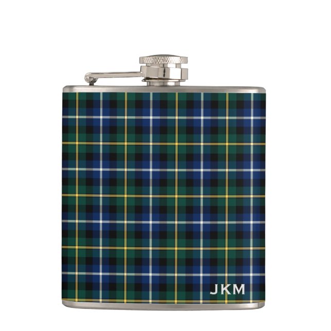 Flasques Clan MacNeil de Barra Tartan Monogramme (Devant)