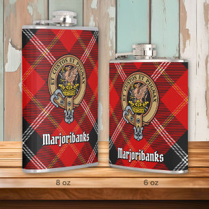 Flasques Clan Marjoribanks crête sur Tartan