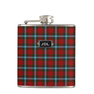 Flasques Clan monogramme Livingstone / MacLay Tartan Plaid