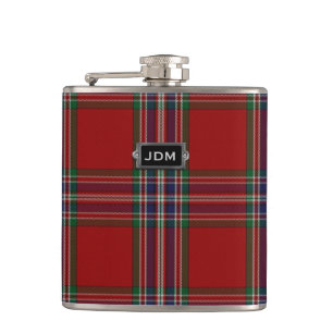 Flasques Clan monogramme MacFarlane Tartan Tartan Plaid Fla