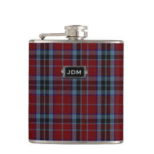 Flasques Clan monogramme MacTavish Tartan Plaid Flask