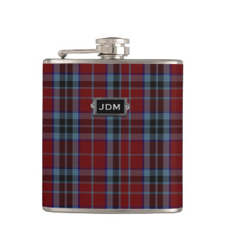 Flasques Clan monogramme MacTavish Tartan Plaid Flask