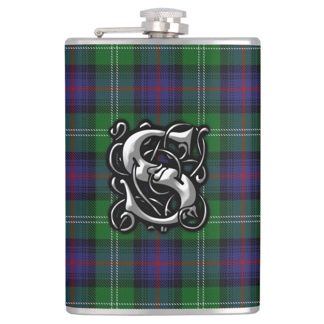 Flasques Clan Sutherland Tartan Old Scotland Flask (Devant)
