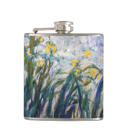 Flasques Claude Monet - Iris jaunes et violets