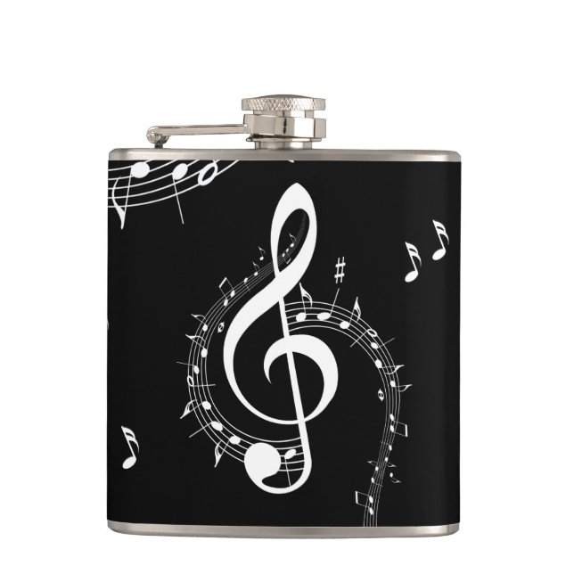 Flasques Climacic G Clef Music Black (Devant)