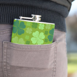 Flasques Clovers verts, Lucky Clovers, Saint Patrick's Day