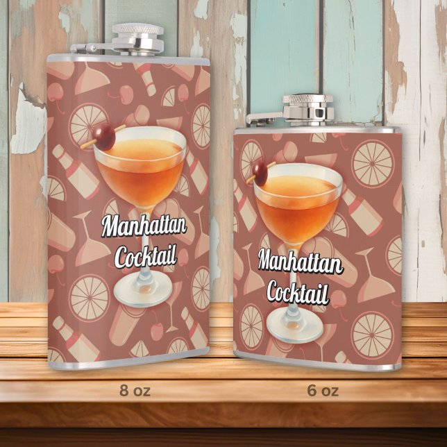 Flasques Cocktail Manhattan (Créateur téléchargé)
