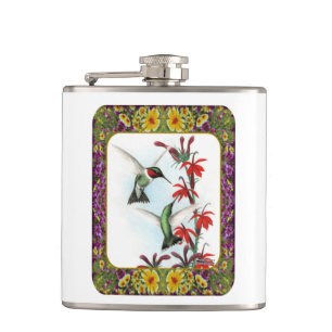Flasques Colibris et Fleurs #5