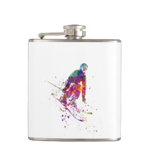 Flasques color d'eau skier