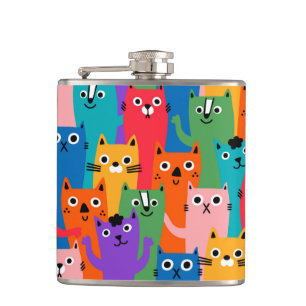 Flasques Colorful cats