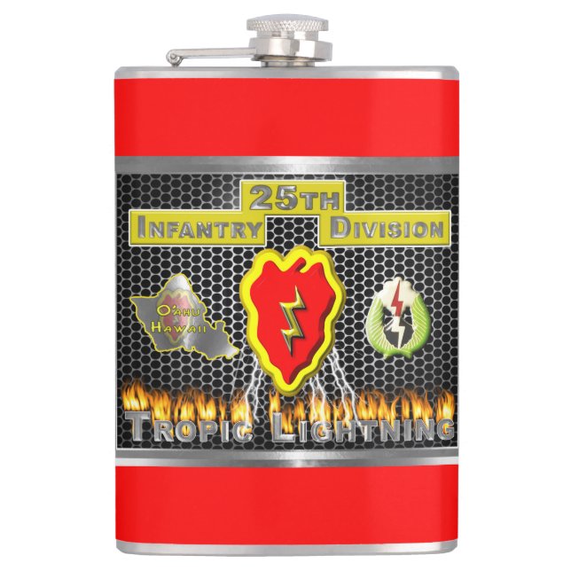 Flasques Conception Cool 25e division d'infanterie (Devant)