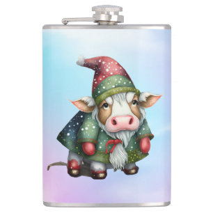 Flasques Conception de vache gnome de Noël-83456