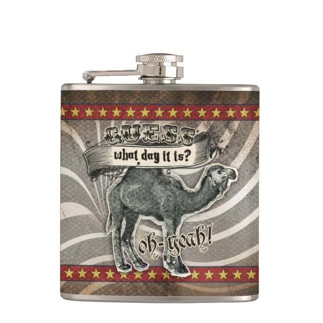 Flasques Conjecture vintage de monogramme de (Devant)