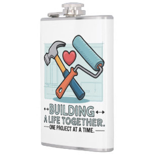 Flasques Construire une vie ensemble   Couple mignon et mai