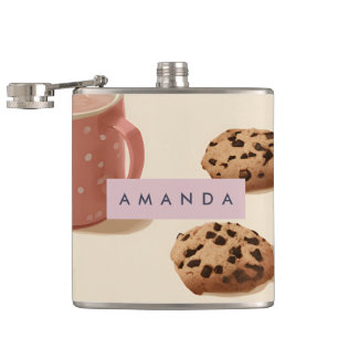 Flasques Cookies et lait Cute Pastel personnalisés