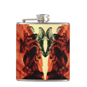 Flasques Cool collage moderne de Rome historique en rouge