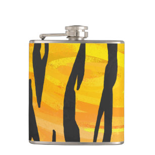 Flasques Copie noire et orange de tigre