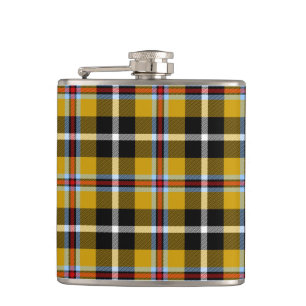 Flasques Cornouailles National Tartan Jaune et Noir Plaid