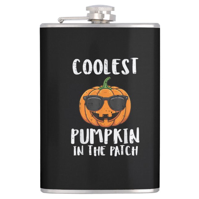 Flasques Costume Patch Citrouille Le Plus Cool Halloween Ho (Devant)