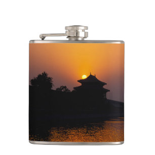 Flasques Coucher de soleil sur la ville interdite - Pékin,