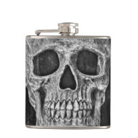Crâne gothique Visage noir et blanc Cool Grunge