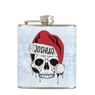 Flasques Crâne Père Noël personnalisé