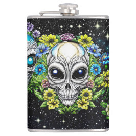 Flasques Crânes et fleurs Aliens extraterrestres