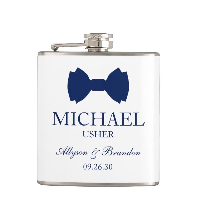 Flasques Cravate Usher Blue Bow (Devant)