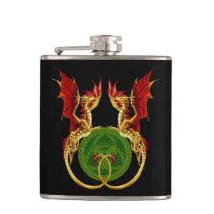 Flasques Crescent Céleste Lune Et Dragons